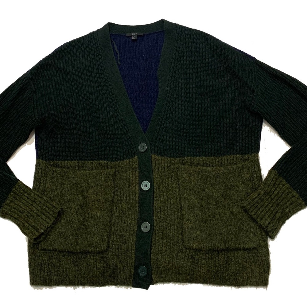 XS / COS Patchwork Oversized Cardigan